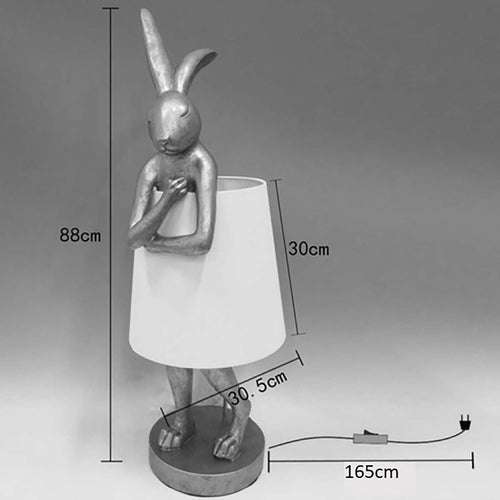 Kare Design Vloerlamp Animal konijn 88cm goud - vtwonen shop