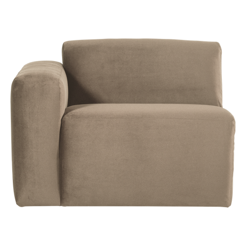 WOOOD 1-zits bank arm links Mojo Base - Velvet - Khaki - 74x105x97