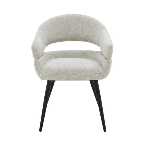 Livingfurn eetkamerstoel Megan - beige - set van 2 - 62x58x85