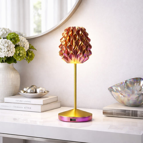Kare Design Tafellamp Swirl Sunrise goud