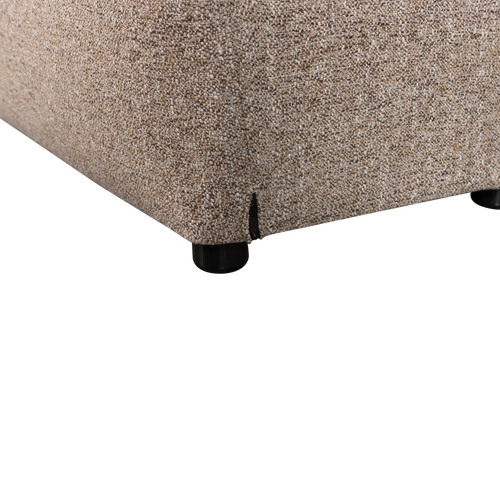 WOOOD hocker Baggy - Geweven Stof - Bruin Melange - 45x91x51