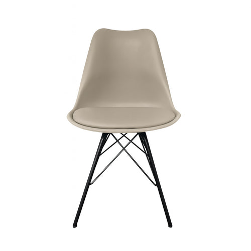 Kick kuipstoel Metal Luuk - Taupe