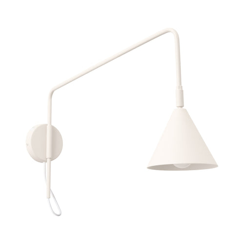 Sollux Lighting Wandlamp NOX 1 beige met schakelaar - 14x61x30cm