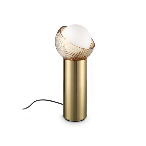 Ideal Lux BLOOM Hoge bolvormige tafellamp van messing 1x G9