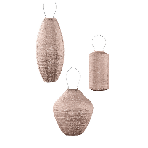 Lumiz solar lampion - roze set - 3 stuks - vtwonen shop