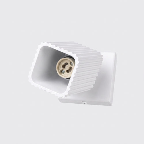 Sollux Lighting Wandlamp RAYO wit met schakelaar - 8x16x16cm