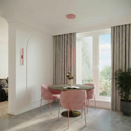 Sollux Lighting Wandlamp PASTELO 2 roze - 2,5x5x50cm