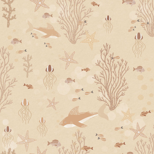 ESTAhome behang onderwaterwereld warm beige - 50 x 900 cm - 130930 - vtwonen shop