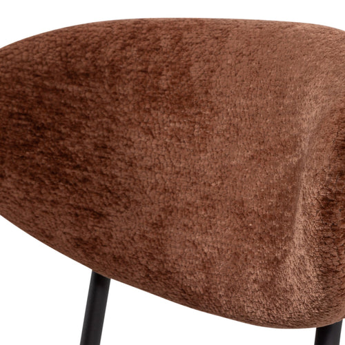 WOOOD eetkamerstoelen Kjeld - Chenille - Groen - Set van 2
