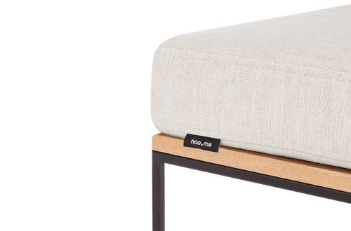 noo.ma FEO Poef - Oak / Creme Beige