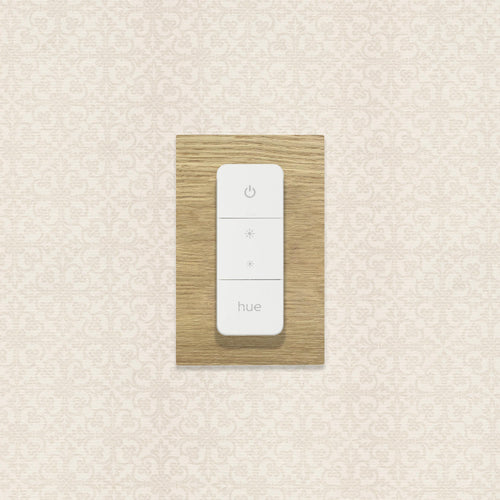 Decoplates dimmerswitch afdekraam frontje, 2pack rechthoekig - bruin - 7.9x12.4cm - vtwonen shop