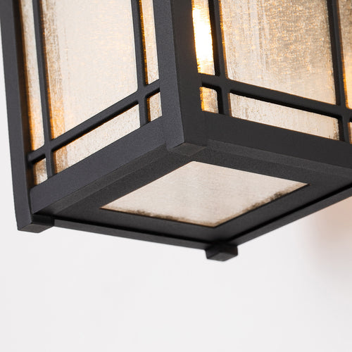 Elstead Quoizel Cedar Outdoor Wandlantaarn Zwart, IP44