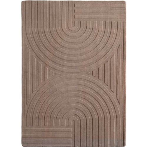 Mrcarpet Vloerkleed Scandinavisch taupe hoog/laag Ella 160 x 230cm