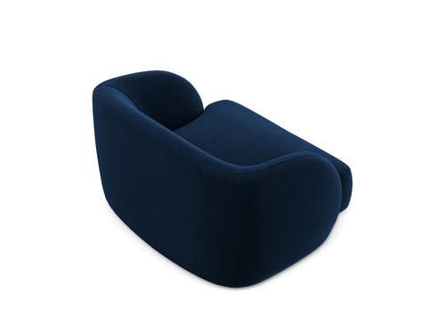Micadoni Fauteuil Miley flueel, koningsblauw - 90x103x70cm