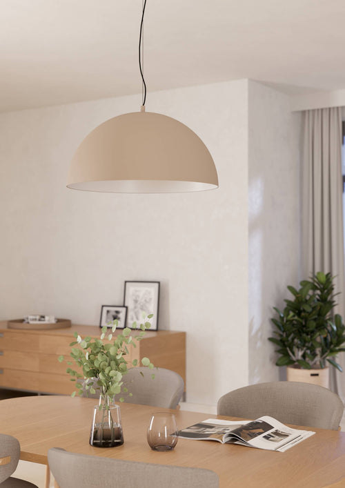 EGLO hanglamp Gaetano 1 - e27 - ø 53,5 cm - zand/crème