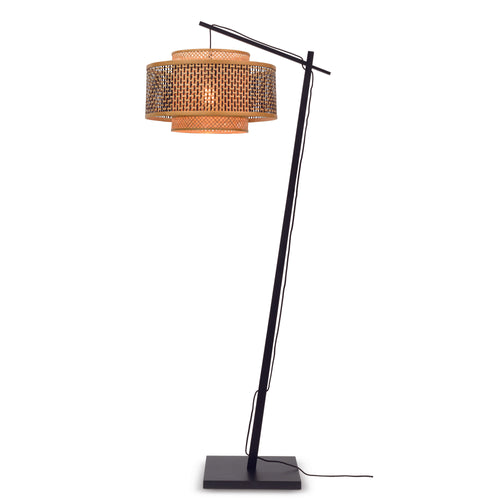 GOOD&MOJO vloerlamp Bhutan - bruin - Ø30cm - vtwonen shop