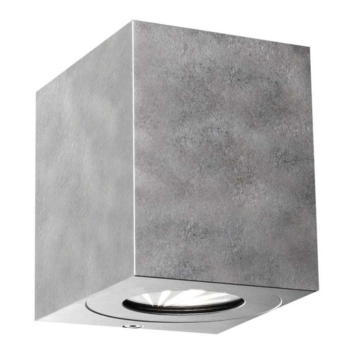 Nordlux Canto Wandlamp Buiten | 2-lichts LED | 2700K | IP44 | Verzinkt | Seaside - vtwonen shop