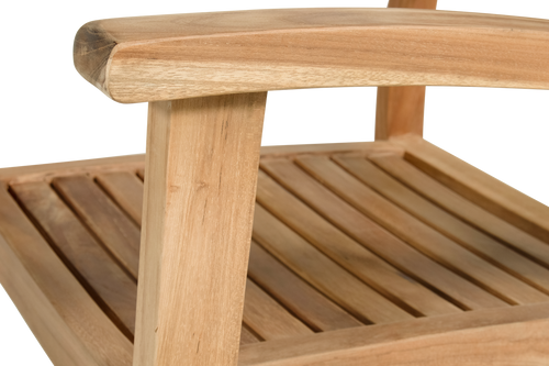 Hartman Tuinstoel Sunderland - Teak Naturel - 60x60x90cm - vtwonen shop