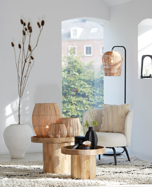 Light & Living theelicht EVISA - Ø25x27cm - bruin - vtwonen shop