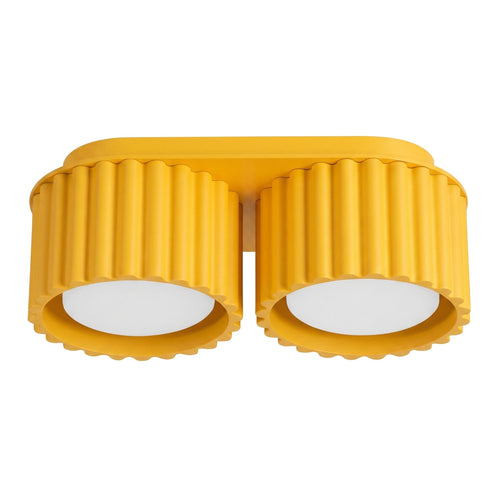Sollux Lighting Plafondlamp AURA 2 geel Gx53 - 21x10x8cm