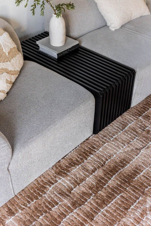 Interieur05 Vloerkleed Rectangle Bruin/Wit - 160 x 230 cm - vtwonen shop