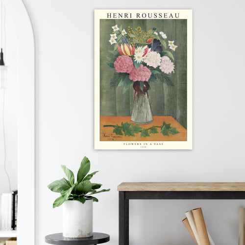 Artfulprints  Henri Rousseau - Flowers in a vase   poster 30x40 cm - vtwonen shop