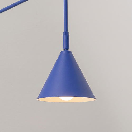 Sollux Lighting Wandlamp NOX 1 ultramarijn met schakelaar - 14x61x30cm