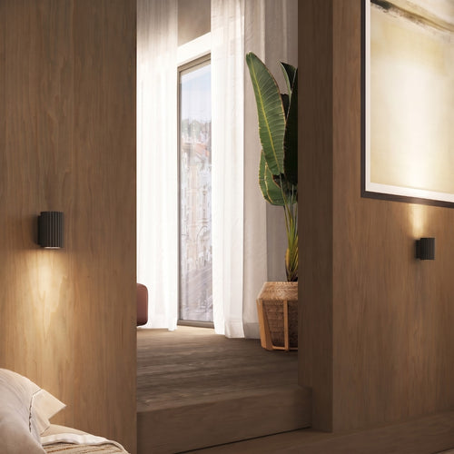 Sollux Lighting Wandlamp KARBON 10 zwart - 6,5x8,5x10cm