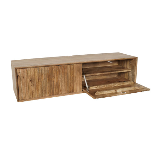 StarFurn Zwevend Tv-meubel Madison - Naturel Hout - 120x35x30cm - vtwonen shop