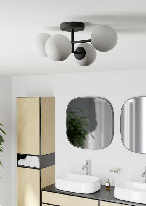 EGLO plafondlamp Castrovido - badkamer - zwart