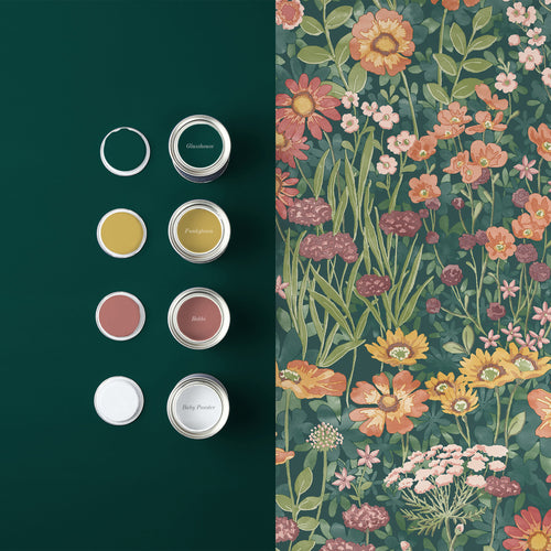 Graham & Brown Vliesbehang - Wallflower Emerald - Groen - vtwonen shop