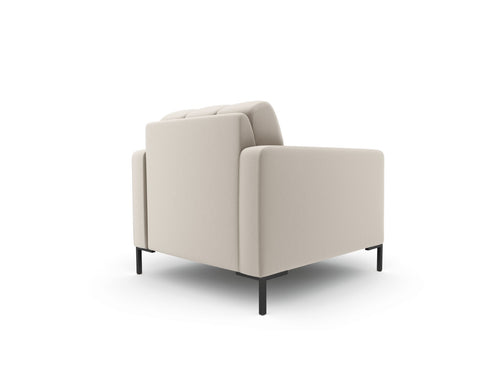 Cosmopolitan Design Fauteuil Bali structurele stof, beige - 96x87x75cm