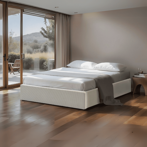 Calicosy - ROMY Opbergbed bekleed - Grijs - 152x204x36,5 cm