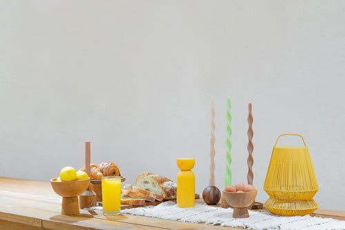 Originalhome spiraalkaars 40 cm - chocoladebruin - vtwonen shop