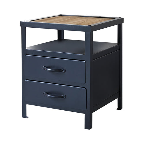 Tikamoon Metalen nachtkastje - Zwart - vtwonen shop