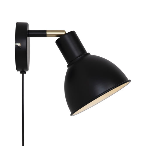 Nordlux Pop Wandlamp - Ø15,5cm - E27 - Zwart