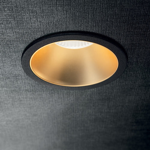 Ideal Lux Game - LED 1 Licht Inbouwspot Zwart Goud