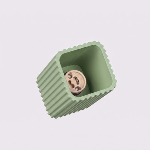 Sollux Lighting Plafondlamp RAYO 10 saliegroen - 6x6x10cm
