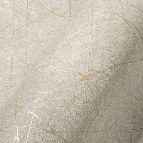 Livingwalls behang betonlook crème, grijs en goud - 53 cm x 10.05 m - AS-391773