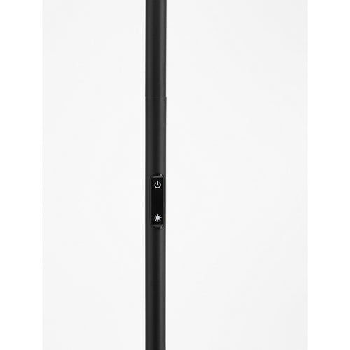 Nova Luce SINKRO Geïntegreerde LED-vloerlamp in zandzwart, met aanraakbediening en dimfunctie, 30W, 2224lm, 3000K
