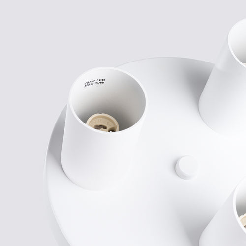 Sollux Lighting Plafondlamp LAGOS 3P wit - 25x25x12cm