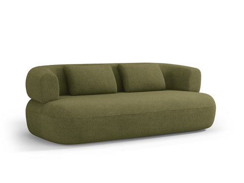 Micadoni Bank Jenny 3-zits, boucle, groente - 90x178x73cm