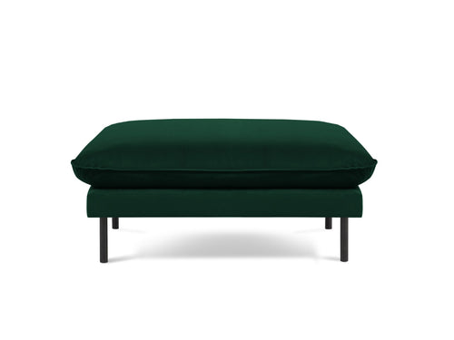 Cosmopolitan Design Poef Vienna flueel, flessengroen - 73x93x43cm