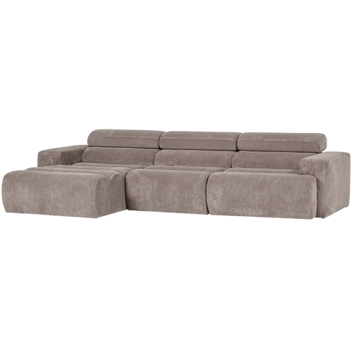 WOOOD chaise longue bank links Novi - Ribstof - Zand - vtwonen shop