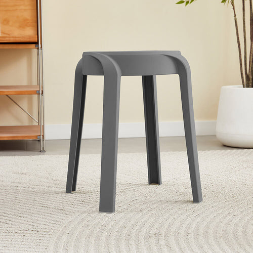 Home Deluxe | Kruk NIVO - grijs, set van 6 | Stapelbaar