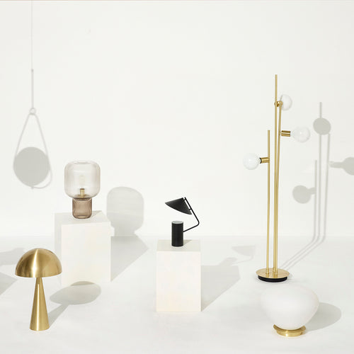 Hübsch vloerlamp Balance - glas/ijzer - 78x28xh150cm, e27/40w/led10w - vtwonen shop