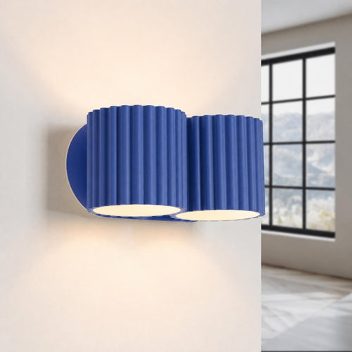 Sollux Lighting Wandlamp AURA 2 ultramarijn G9 - 21x12x10cm