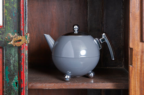 Bredemeijer - Theepot Bella Ronde 1,2L Cool Grey - vtwonen shop