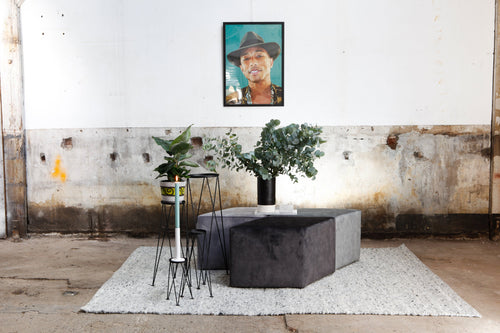 Rebellenclub Hocker Lucca - Lucca Poef Diamond - vtwonen shop