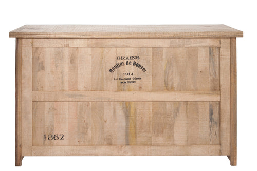 J-Line barkast 3 Lades + 3 planken - hout - naturel